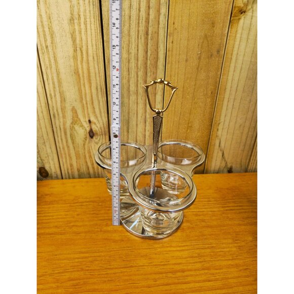 Vintage Kromex Carousel Condiment Server - Picture 8 of 15